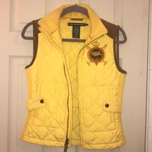 Ralph Lauren Sport Yellow Quilted Vest